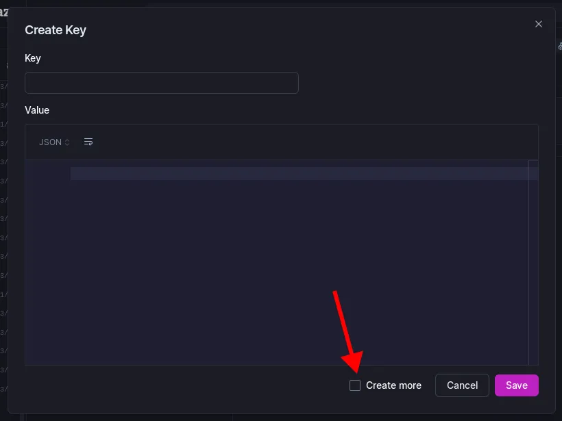 KV key creation